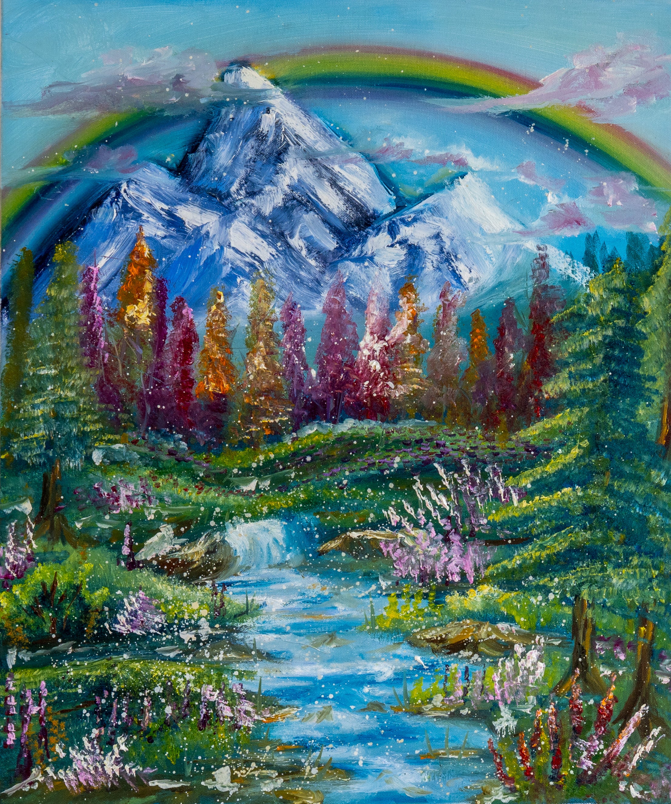 Babbling Brooke Painting Print