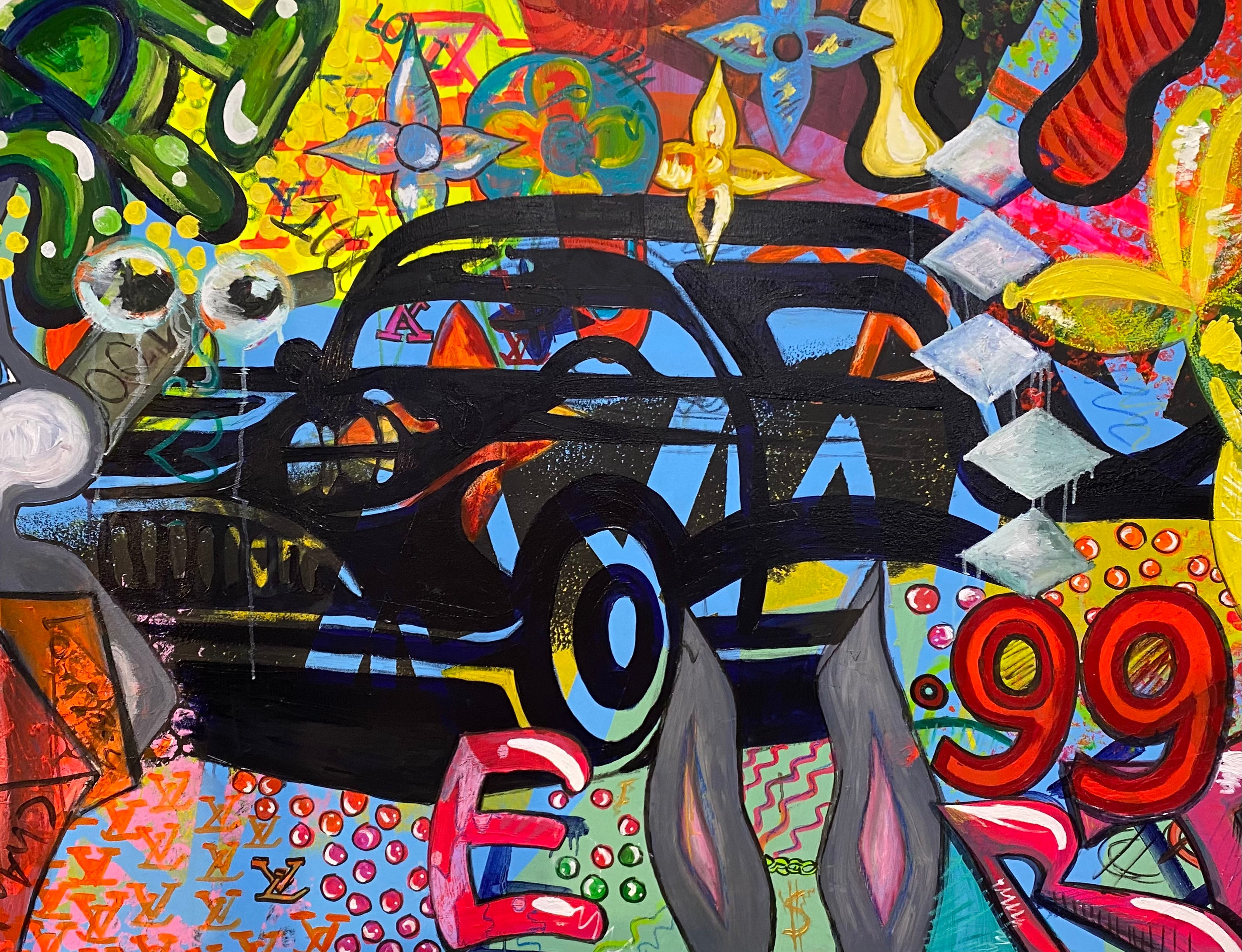 Bad Bunny Original Painting